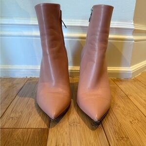 Gianvito Rossi Beige Pink Heeled Boots